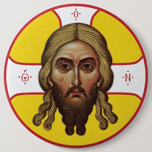 Das Gesicht des christlich-orthodoxen Symbols Button (Vorderseite)