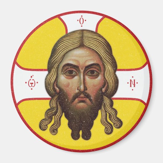 Das Gesicht des christlich-orthodoxen Symbols Magnet (Vorne)