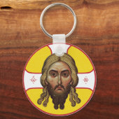 Das Gesicht des christlich-orthodoxen Symbols Schlüsselanhänger (Vorderseite)