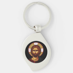 Das Gesicht des heiligen Christi-Symbols Schlüsselanhänger