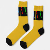 Das Gesicht des Menschen Socken (Linkes Detail)