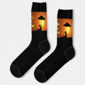Das Gesicht des Menschen Socken (Linkes Detail)