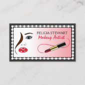 Das Gesicht des Mirror Makeup Künstlerkosmetologen Visitenkarte (Vorderseite)