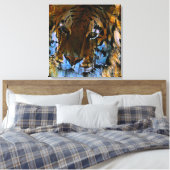 Das Gesicht des Tigers Leinwanddruck (Insitu (Schlafzimmer))