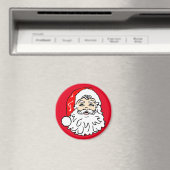 Das Gesicht des Weihnachtsmannes Magnet (In Situ (Geschirrspüler))