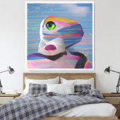 Das Gesicht des Winterklops Leinwanddruck (Insitu (Schlafzimmer))