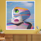 Das Gesicht des Winterklops Leinwanddruck (Insitu (Wohnzimmer))