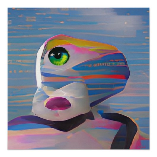 Das Gesicht des Winterklops Poster (Vorderseite)