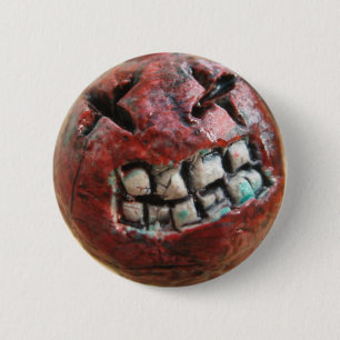 das Gesicht einer Bombe. Button