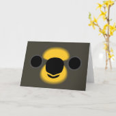 Das Gesicht einer braunen Lory Karte (Gelbe Blume)