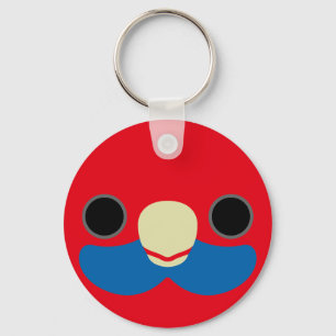 Das Gesicht einer Crimson-Rosella Schlüsselanhänger