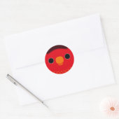 Das Gesicht einer Fairy Lorikeet Runder Aufkleber (Umschlag)
