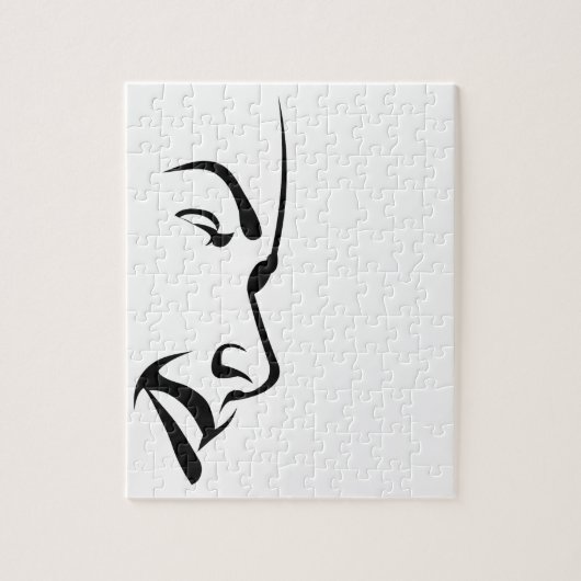Das Gesicht einer Frau Puzzle (Vertikal)