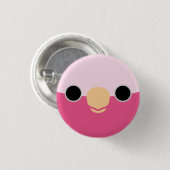 Das Gesicht einer Galah Button (Vorne & Hinten)