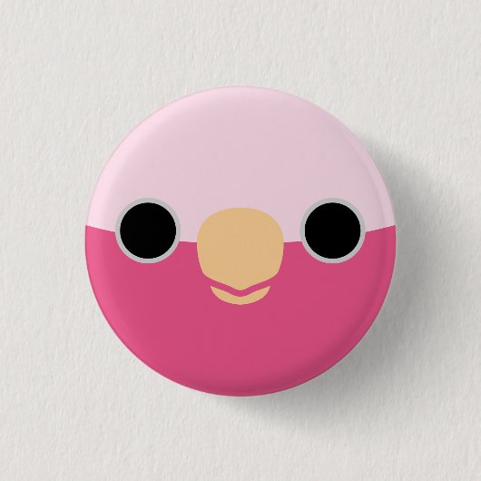 Das Gesicht einer Galah Button (Vorderseite)