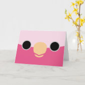 Das Gesicht einer Galah Karte (Gelbe Blume)