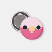 Das Gesicht einer Galah Magnet (Vorderseite/Rückseite)