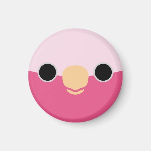 Das Gesicht einer Galah Magnet (Vorne)