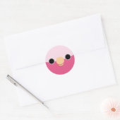 Das Gesicht einer Galah Runder Aufkleber (Umschlag)
