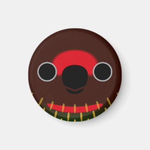 Das Gesicht einer gelb getragenen Lory Magnet