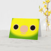 Das Gesicht einer gelben Amazone Karte (Gelbe Blume)