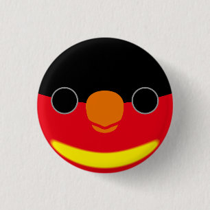 Das Gesicht einer Lila Lory Button