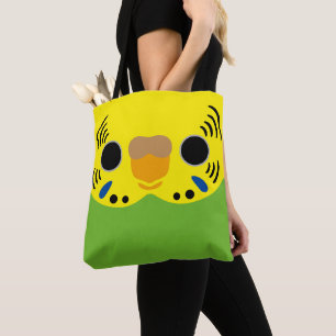 Das Gesicht einer normalen weiblichen Wellensittic Tasche