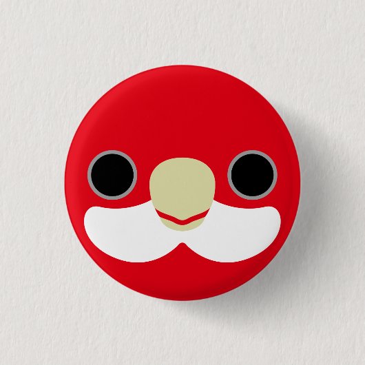 Das Gesicht einer Osterrosella Button (Vorderseite)