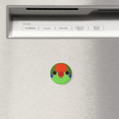 Das Gesicht einer roten Lorikeet Magnet (In Situ (Geschirrspüler))