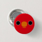 Das Gesicht einer roten Lory Button (Vorne & Hinten)