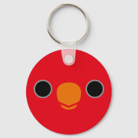 Das Gesicht einer roten Lory