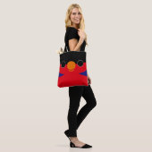 Das Gesicht einer Schwarzhauben-Lori Tasche (Am Model)