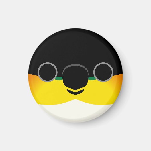 Das Gesicht einer schwarzköpfigen Kaike Magnet (Vorne)