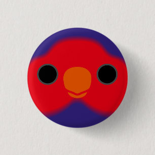 Das Gesicht einer Violetekichelorie Button