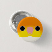 Das Gesicht einer weißen Kaike Button (Vorne & Hinten)