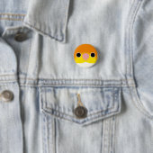 Das Gesicht einer weißen Kaike Button (Beispiel)