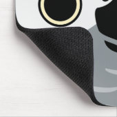 Das Gesicht eines Afrikanischen Graupapageis Mousepad (Ecke)