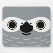 Das Gesicht eines Afrikanischen Graupapageis Mousepad (Vorne)