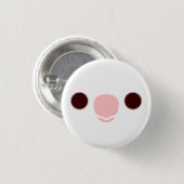 Das Gesicht eines Albinokakatiels Button (Vorne & Hinten)