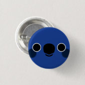 Das Gesicht eines blauen Gewölbes Button (Vorne & Hinten)