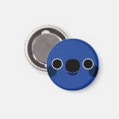 Das Gesicht eines blauen Gewölbes Magnet (Vorderseite/Rückseite)