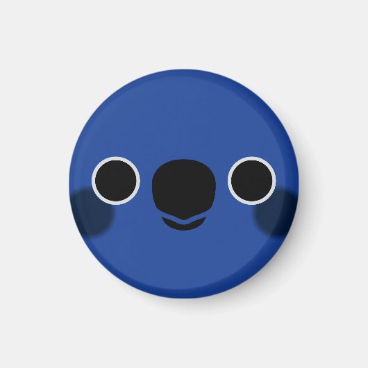 Das Gesicht eines blauen Gewölbes Magnet (Vorne)