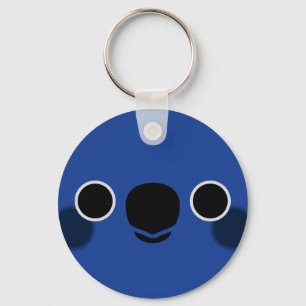 Das Gesicht eines blauen Gewölbes Schlüsselanhänger