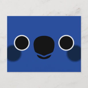 Das Gesicht eines Blaukopfpapagei Feiertagspostkarte
