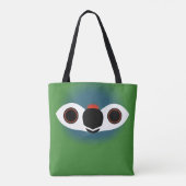 Das Gesicht eines Blaustirnlöfflers Tasche (Rückseite)