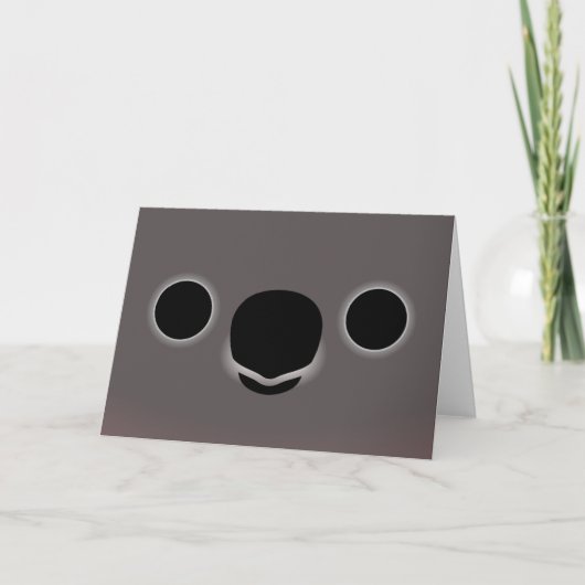 Das Gesicht eines Bourke-Papagei Karte (Vorderseite)