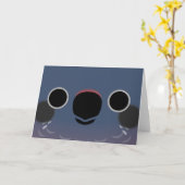 Das Gesicht eines Duskypapagei Karte (Gelbe Blume)