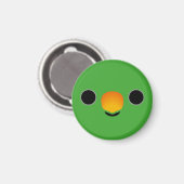 Das Gesicht eines Eclectus Parrot (männlich) Magnet (Vorderseite/Rückseite)