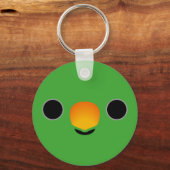 Das Gesicht eines Eclectus Parrot (männlich) Schlüsselanhänger (Vorderseite)