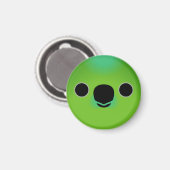 Das Gesicht eines Finschs Zwergpapageis Magnet (Vorderseite/Rückseite)